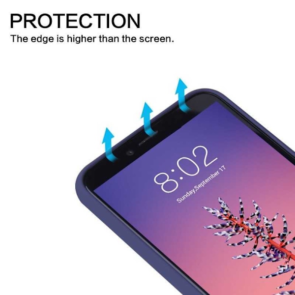 Huawei Y6 2018 kuminen mattamusta silikonikuori Svart