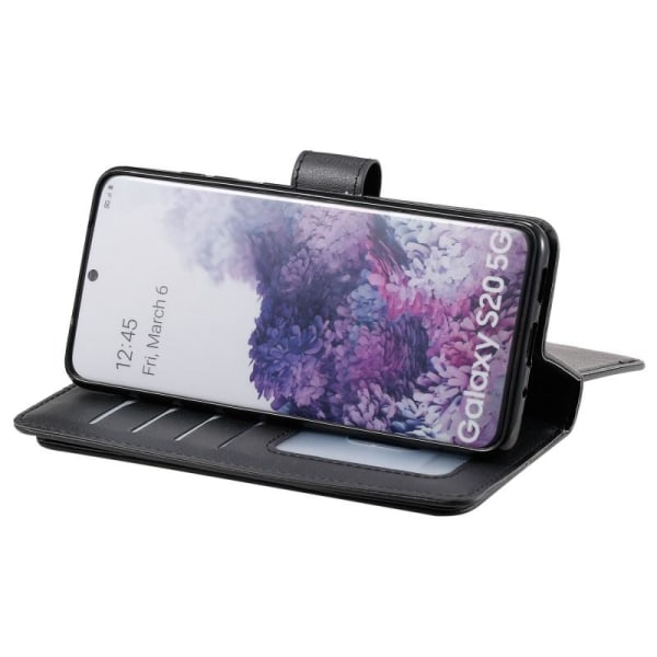 Samsung S20 Praktisk Plånboksfodral med 11-Fack Array V2 Svart
