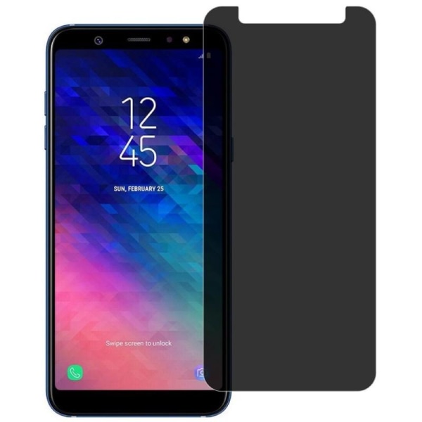 Samsung A6 2018 Privacy Hærdet glas 0,26 mm 2,5D 9H Transparent