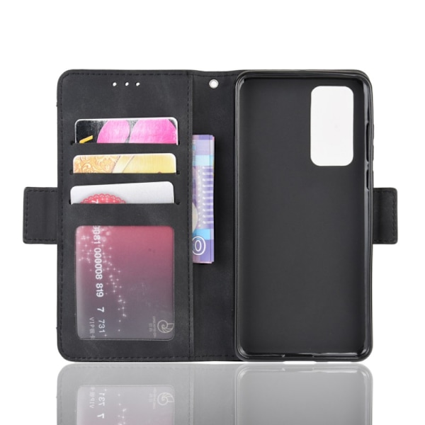 Huawei P40 Pro Pung-etui PU-læder 6-SLOT Winston V3 Black