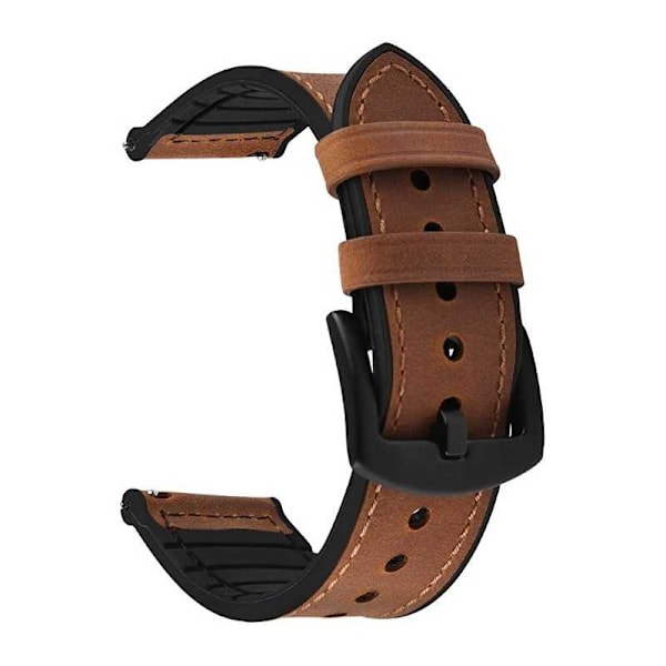 Univeral Premium Klockarmband PU-Läder - 22mm Brun