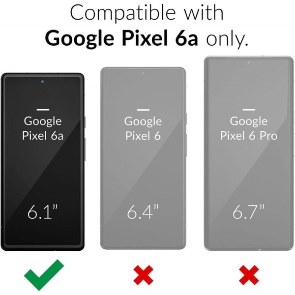 Google Pixel 6A Stötdämpande Silikon Skal Simple Transparent