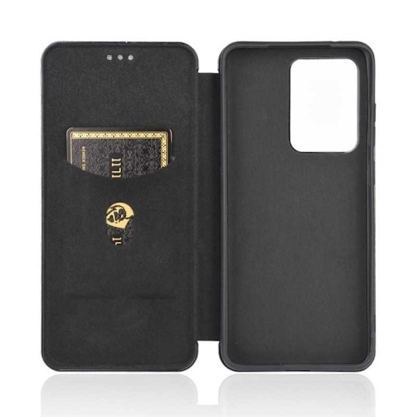 Samsung S20 Ultra Flip Case Cardrum CarbonDreams Black