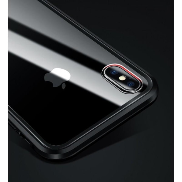 iPhone XS Max Exclusive Full dekning Premium Cover Glassback V4 Transparent