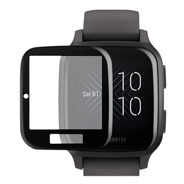 2-PACK Garmin Venu Sq FullFrame 3D hærdet glas 0,26 mm 9H Transparent