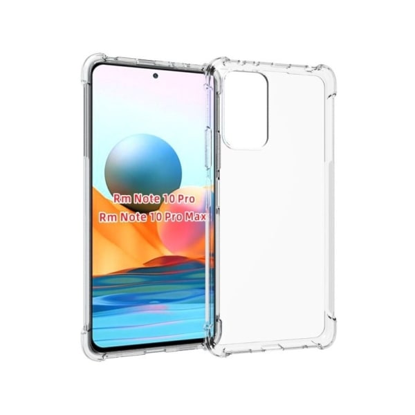 Xiaomi Redmi Note 10 Pro stødabsorberende silikoneskal Shockr Transparent