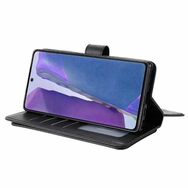 Samsung Note 20 -lompakkokotelo ja 11-taskuinen Array V2 Black