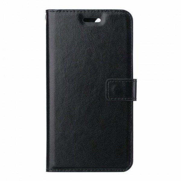 Samsung A41 lommebokveske PU skinn 4-LOMMER Svart Black