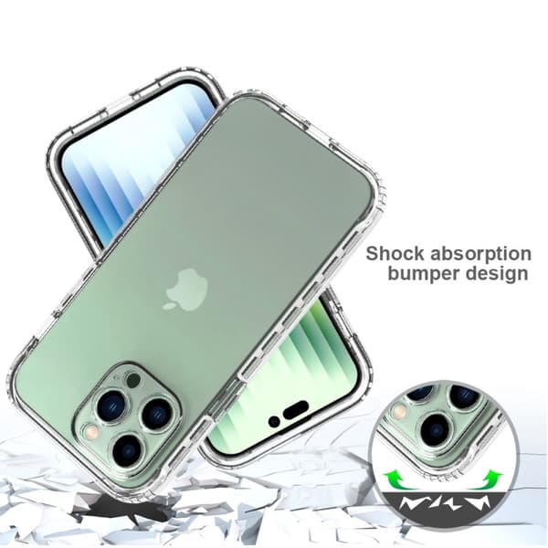 iPhone 14 Pro Max Heltäckande Premium 3D Skal 3in1 ThreeSixty Clear