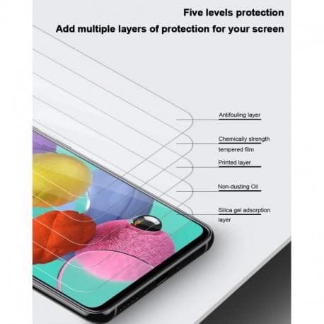 2-PACK Samsung A72 5G hærdet glas 0,26 mm 2,5D 9H Transparent