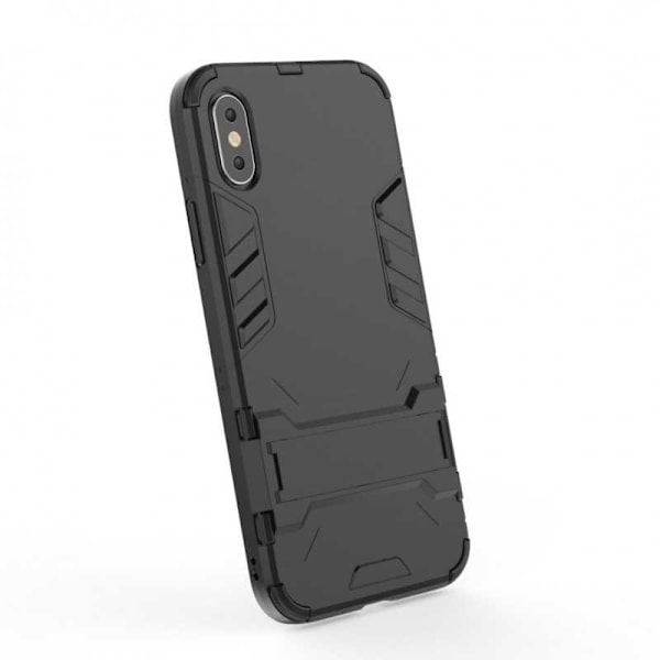 iPhone X Iskunkestävä kotelo jalustalla ThinArmor Black