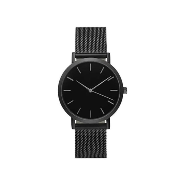 Elegant Women's Watch med stålarmbånd Black
