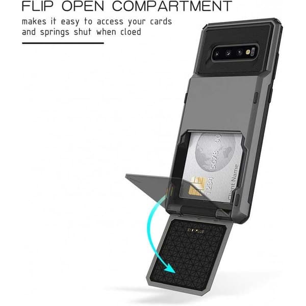 Samsung S10 Plus iskunkestävä kotelo Void-korttipaikalla Black