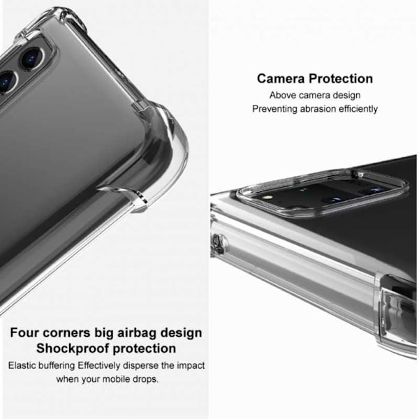 OnePlus Nord CE 5G iskuja vaimentava silikonisuoja Shockr Transparent