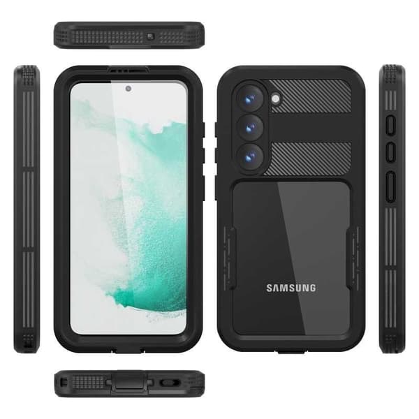 Samsung S23 FE Täysi peittävä vedenpitävä Premium Shell - 2m