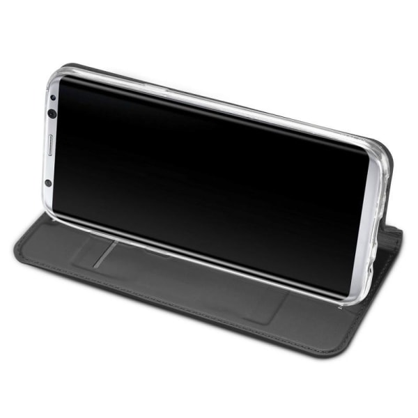 Samsung S8 FlipfodralSkin Pro lyhyellä radalla Black