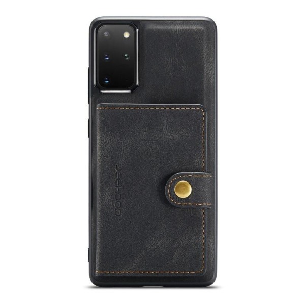 Samsung S20 Plus iskunkestävä kotelo magneettisella korttiteline Black