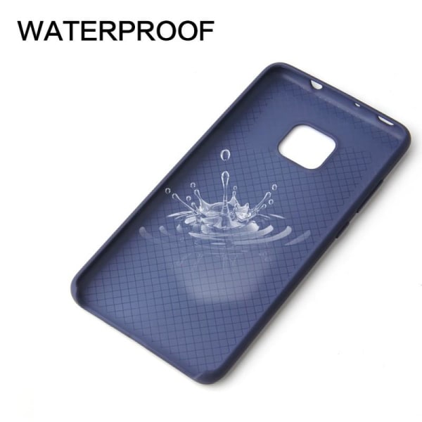 Huawei Mate 20 gummibelagt mat sort silikonecover Svart