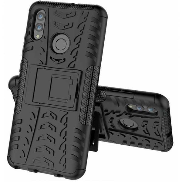Huawei P Smart 2019 iskunkestävä suojus Active Supportilla Black