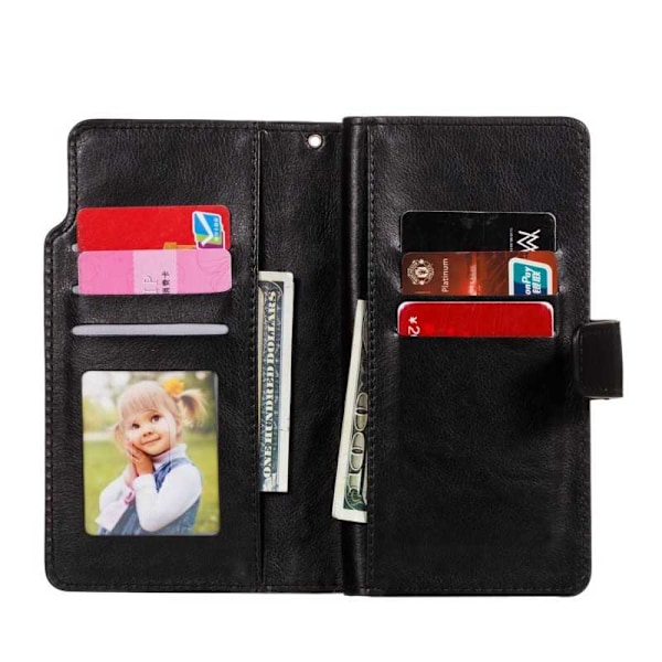 Xiaomi Mi 10/10 Pro praktisk pung-etui med 12-bakker Array V4 Black