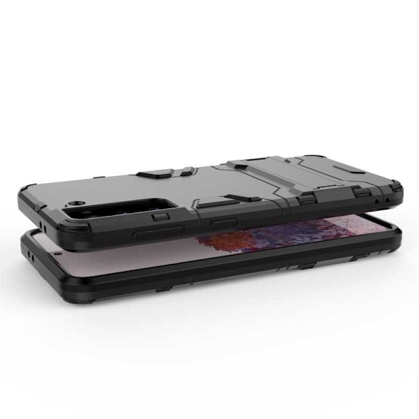 Samsung S21 Plus Shockproof Cover med Kickstand ThinArmor Black