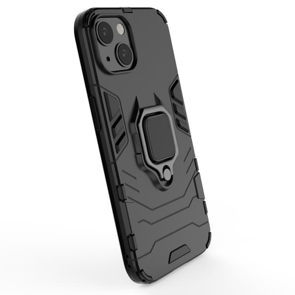 iPhone 13 Mini iskunkestävä kotelo rengaspidikkeellä ThinArmor Black