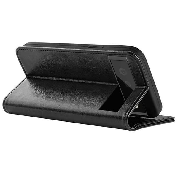 Google Pixel 8 Plånboksfodral PU-Läder 4-FACK Svart