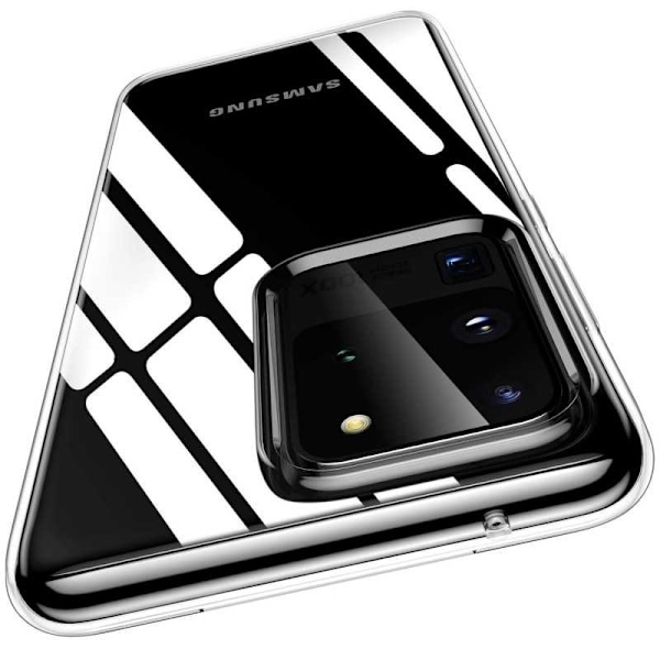 Samsung S20 Ultra stødabsorberende silikonecover Enkelt Transparent