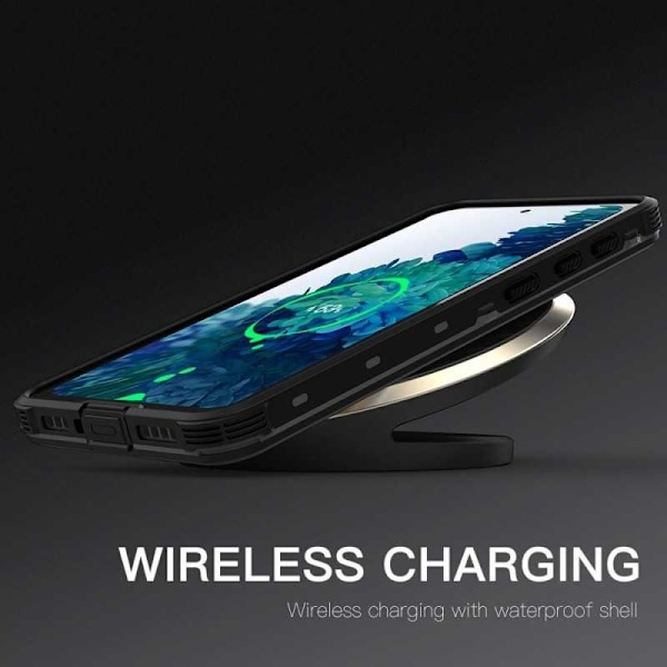 Samsung S21 Plus Heltäckande Vattentät Premium Skal - 2m Transparent