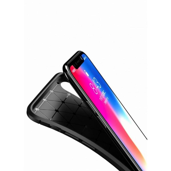 iPhone XR Stöttåligt Skal FullCarbon V4 Svart