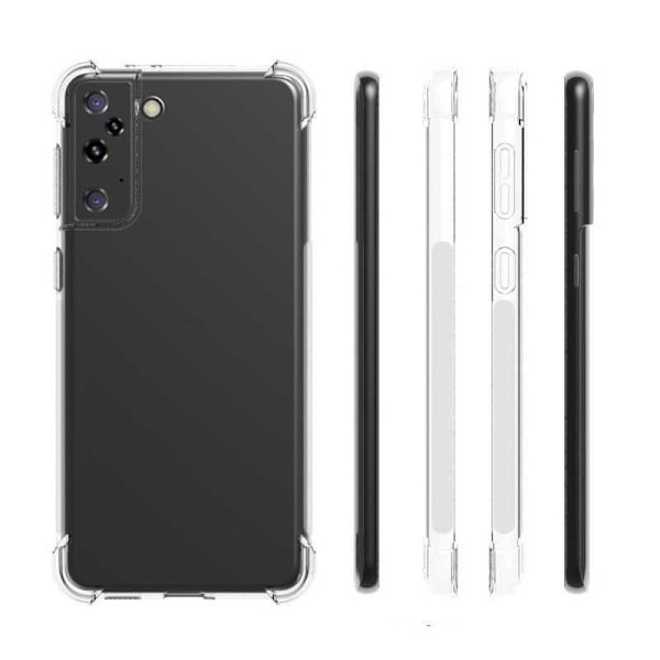Samsung S21 Stødabsorberende Silikone Shell Shockr Transparent