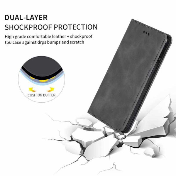 iPhone 11 Pro Max Flip Case Card Lokero mokkanahka Black