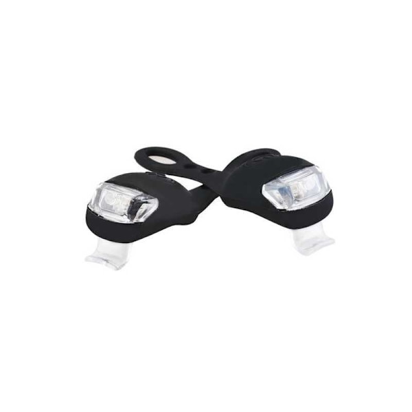 2-PACK Vattentät LED Ljus för Cykel / Barnvagn Svart