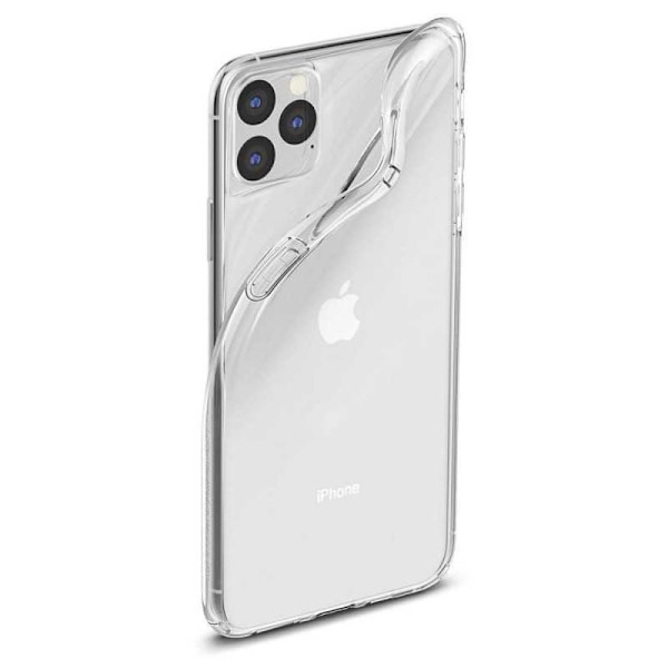 iPhone 11 Pro Max Stöttåligt Genomskinligt Skal Simple Transparent