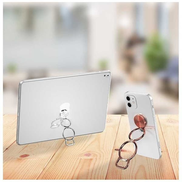 2-PACK Sormusteline Siirrettävä rengas korkinavaajalla Silver