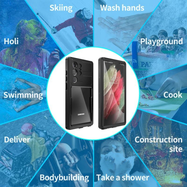 Samsung S23 Ultra full kropps vanntett premium deksel - 2m