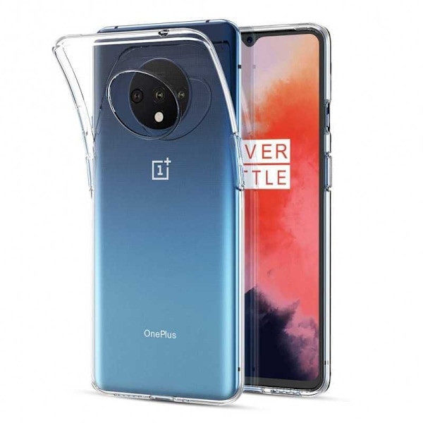OnePlus 7T Stötdämpande Mjukt Skal Simple Transparent