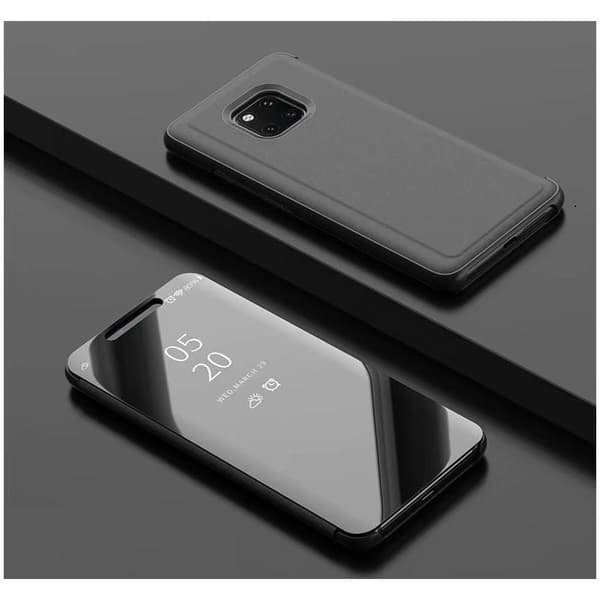 Mate 20 Pro Smart Flipfodral Clear View Standing V2 Rocket Vit
