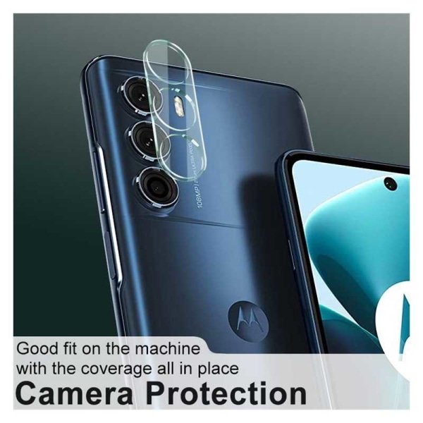 2-PACK Motorola Moto G200 Protection Linssinsuojaus Kameran suojaus Transparent