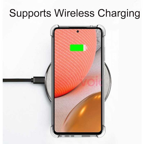 Samsung A13 4G stødabsorberende silikone Shell Shockr Transparent