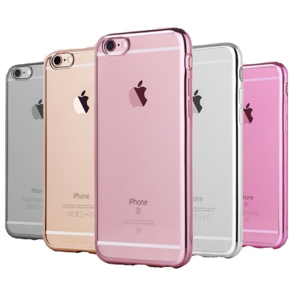 iPhone 6 / 6S Eksklusivt trendy støtdempende gummideksel Rosa