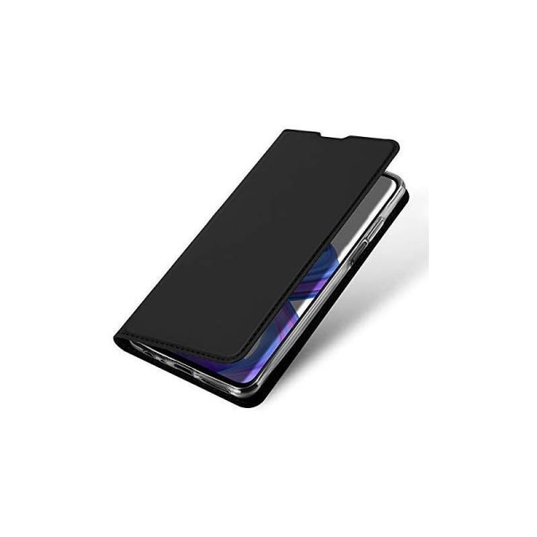 Huawei P Smart Pro Exclusive Flip Case Smooth-kortspor Black