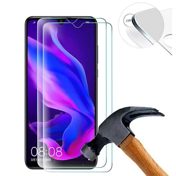 2-PAK Samsung A40 hærdet glas 0,26 mm 2,5D 9H (SM-405FN) Transparent