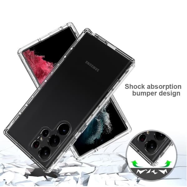 Samsung S23 Ultra Heltäckande Premium 3D Skal 3in1 ThreeSixty Clear