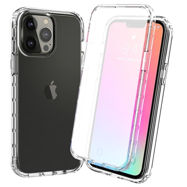 iPhone 12 / 12 Pro Heltäckande Premium 3D Skal 3in1 ThreeSixty Clear