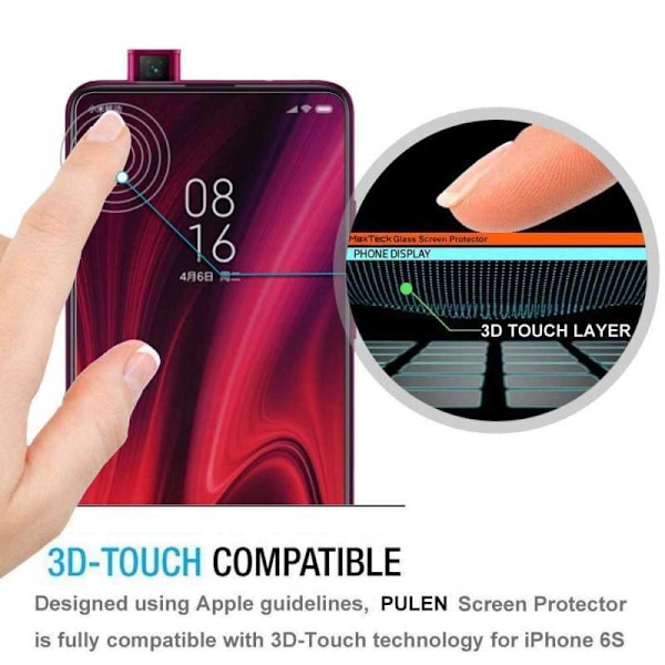 Xiaomi Mi 9T Karkaistu lasi 0,26mm 2,5D 9H Transparent