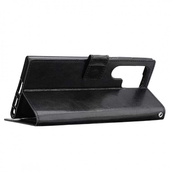 Samsung S22 Ultra Plånboksfodral PU-Läder 4-FACK Black