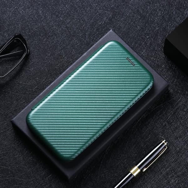 Samsung S20 Plus Flipfodral Kortfack CarbonDreams Grön Grön