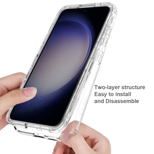 Samsung S24 FE Heltäckande Premium 3D Skal 3in1 ThreeSixty Clear