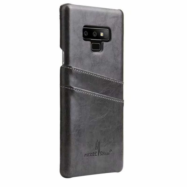 Samsung Note 9 Exclusive Støtdempende kortholder Retro Black